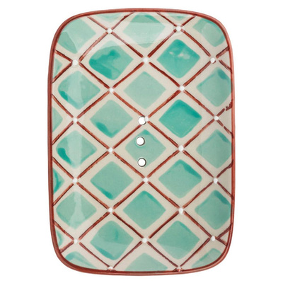 Produktfoto zu Seifenschale Flair türkis