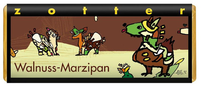 Produktfoto zu Walnuss-Marzipan Schokolade Zotter 70g