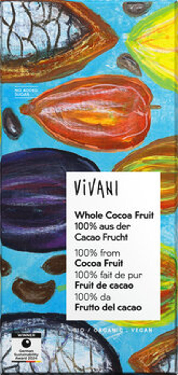 Produktfoto zu Schokolade Whole Cocoa Fruit 100% aus der Cacao Frucht