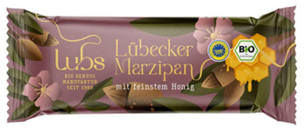 Produktfoto zu Lübecker Marzipan mit Honig, ohne Schokolade 100g