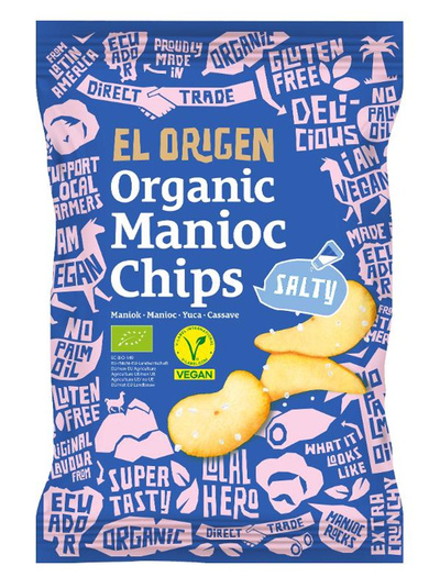 Produktfoto zu Maniok Chips mit Meersalz