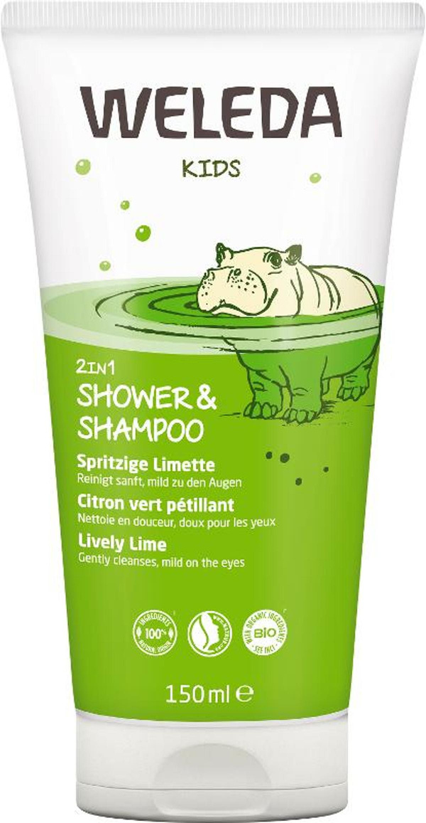 Produktfoto zu Kids 2in1 Shower & Shampoo Spritzige Limette