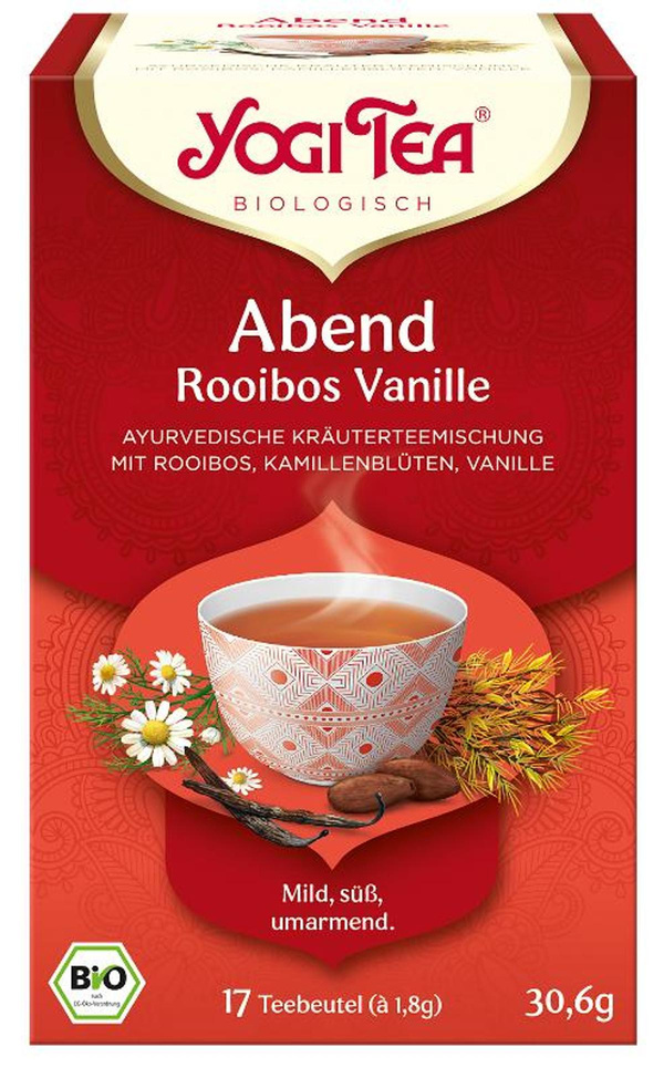 Produktfoto zu YOGI TEA Abend Tee Rooibos Vanille (Btl je 1,8 g) 30,6g