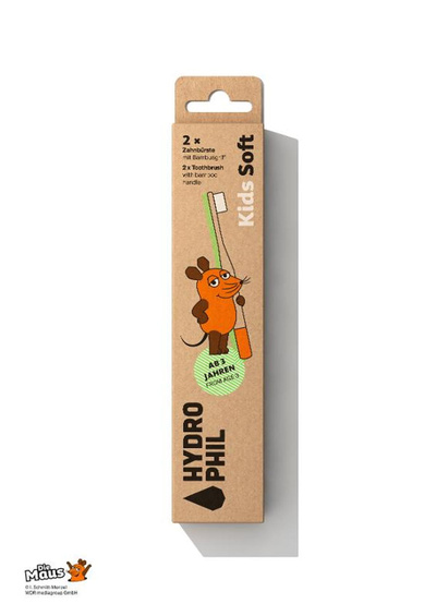 Produktfoto zu Maus Kinder Bambus-Zahnbürste