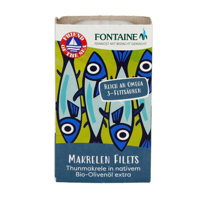 Produktfoto zu Makrelenfilet in Olivenöl 120g FOS