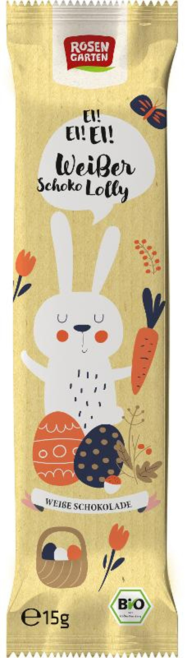 Produktfoto zu Weißer-Lolly Hase, 15g