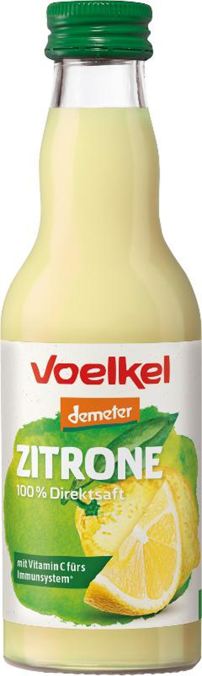 Produktfoto zu Zitronensaft bio 100% Direktsaft, vegan 0,2l