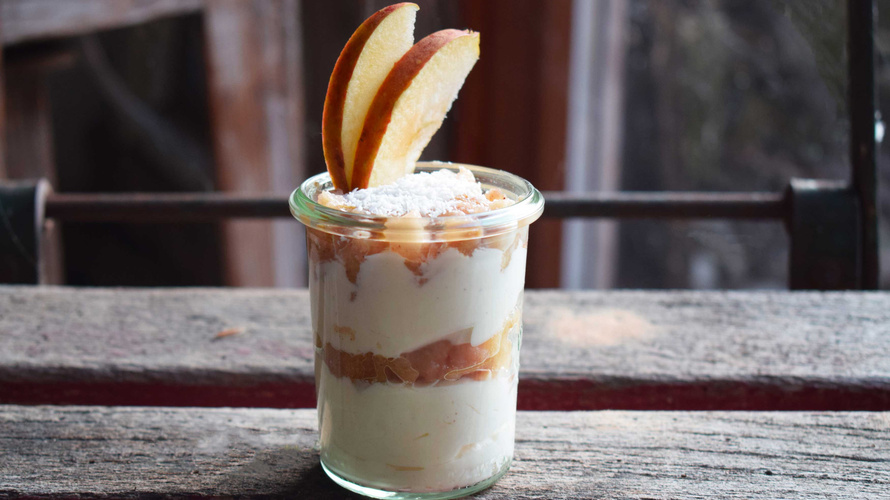 Rezeptbild für Geschichteter Bratapfel