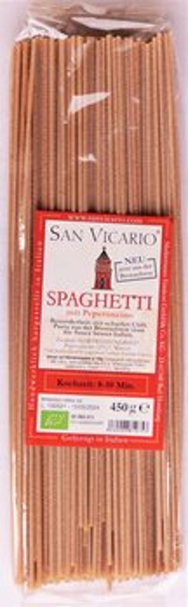 Produktfoto zu Spaghetti al bronzo mit Peperoncino 450g