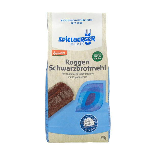 Produktfoto zu Roggen Schwarzbrotmehl, Demeter 750g