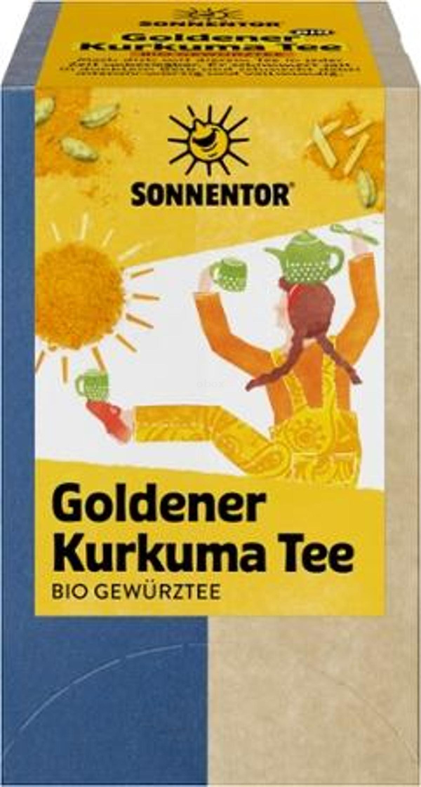 Produktfoto zu Goldener Kurkuma Tee 18 Beutel