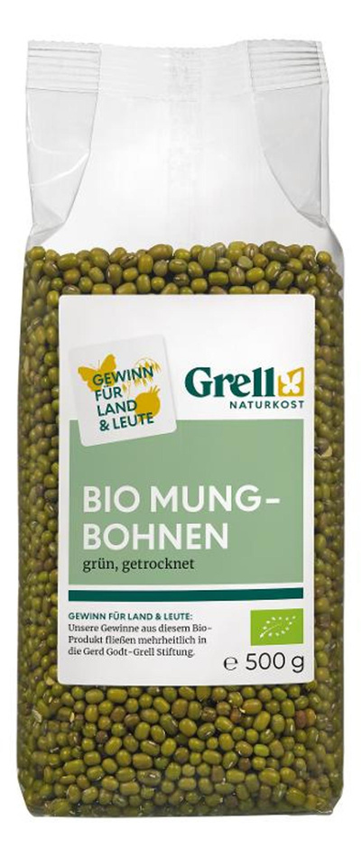 Produktfoto zu Mungbohnen grün getrocknet 500g