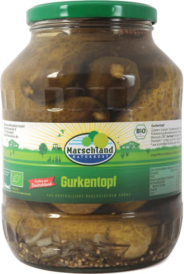 Produktfoto zu Gurkentopf Glas 1,7l