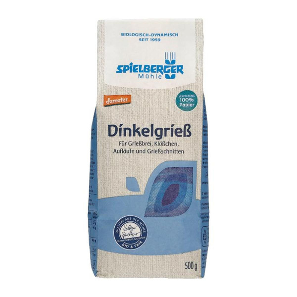 Produktfoto zu Dinkelgrieß, Demeter