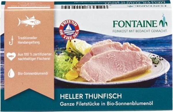Produktfoto zu Heller Thunfisch in SB-Öl 120g