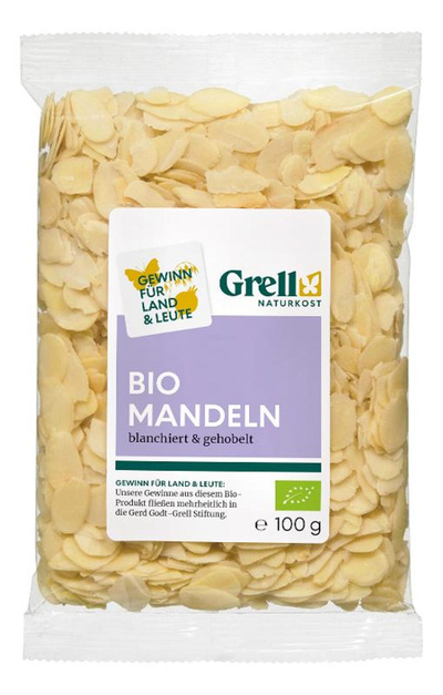 Produktfoto zu Mandeln blanchiert, gehobelt 100g
