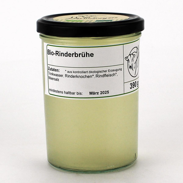 Produktfoto zu Hermsmeyers Rinderbrühe 390ml