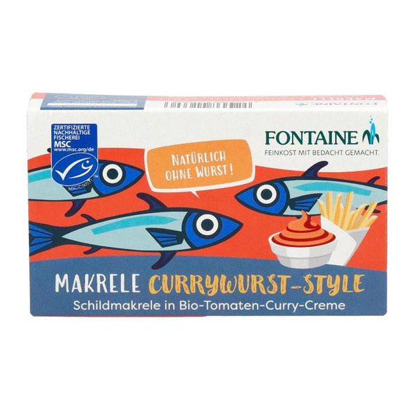 Produktfoto zu MSC Makrele Currywurst-Style Tomaten-Curry-Creme