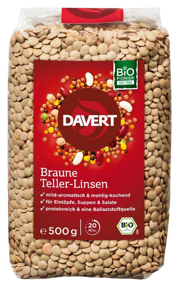 Produktfoto zu Braune Teller-Linsen 500g