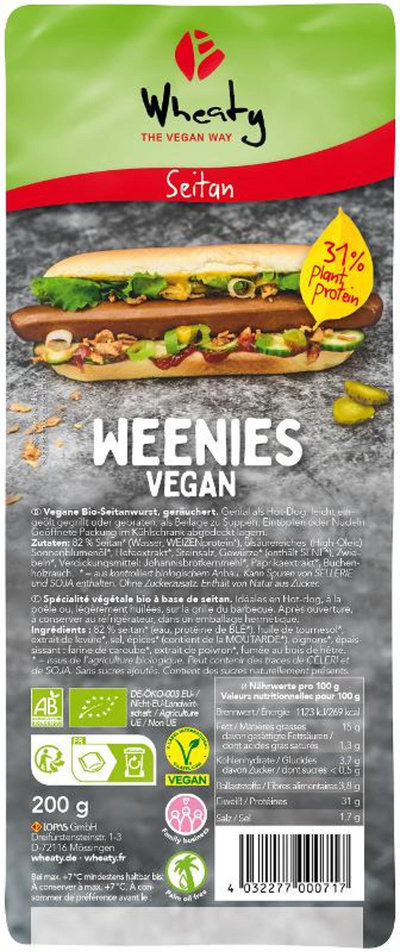 Produktfoto zu Wheaty Weenies 200g