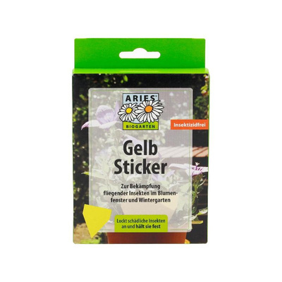 Produktfoto zu Gelb-Sticker, Insektizidfrei