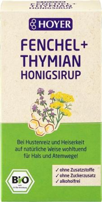 Produktfoto zu Fenchel & Thymian Honigsirup 250g