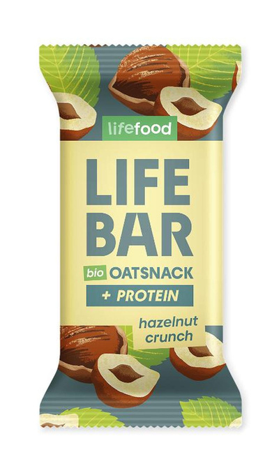 Produktfoto zu Lifebar Oatsnack+Protein Hazelnut Crunch Riegel