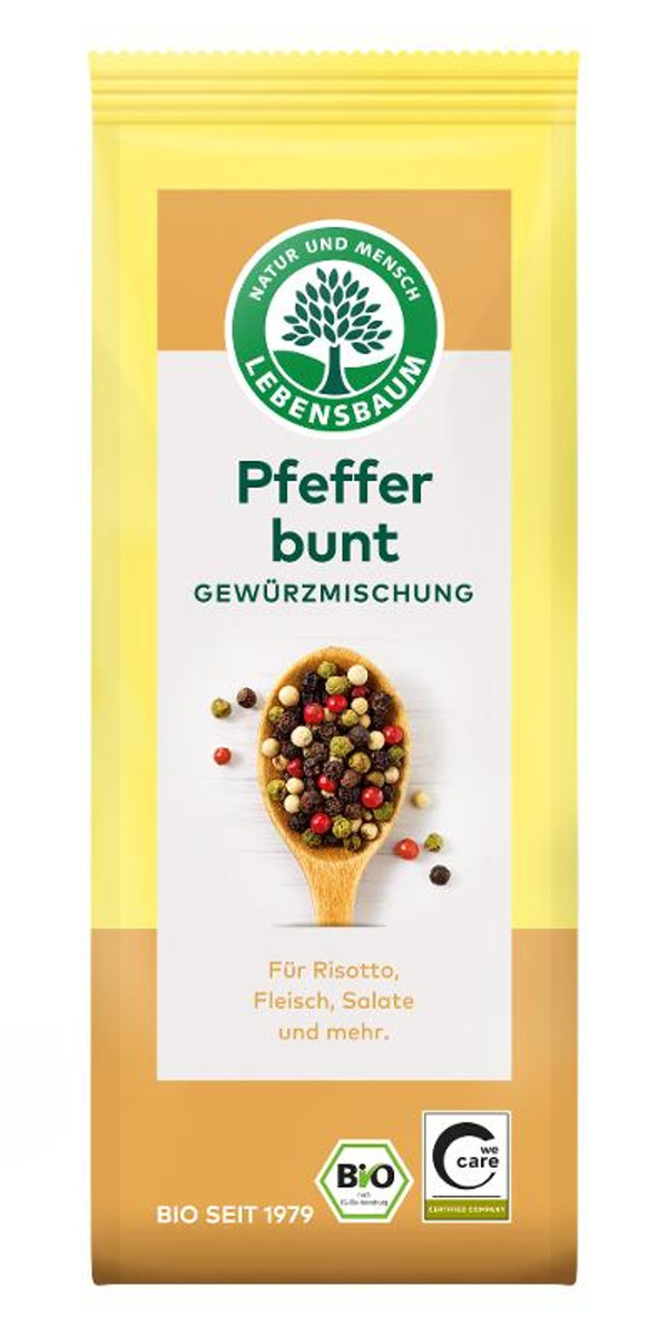 Produktfoto zu Pfeffer bunt, ganz - Gewürzmischung 50g