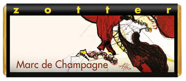Produktfoto zu Marc de Champagne Schokolade Zotter 70g
