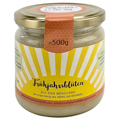 Produktfoto zu Frühjahrsblütenhonig 500g Imkerei Sonnenstrahl