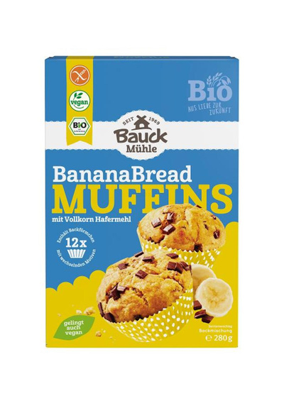 Produktfoto zu Banana Bread Muffins, Backmischung
