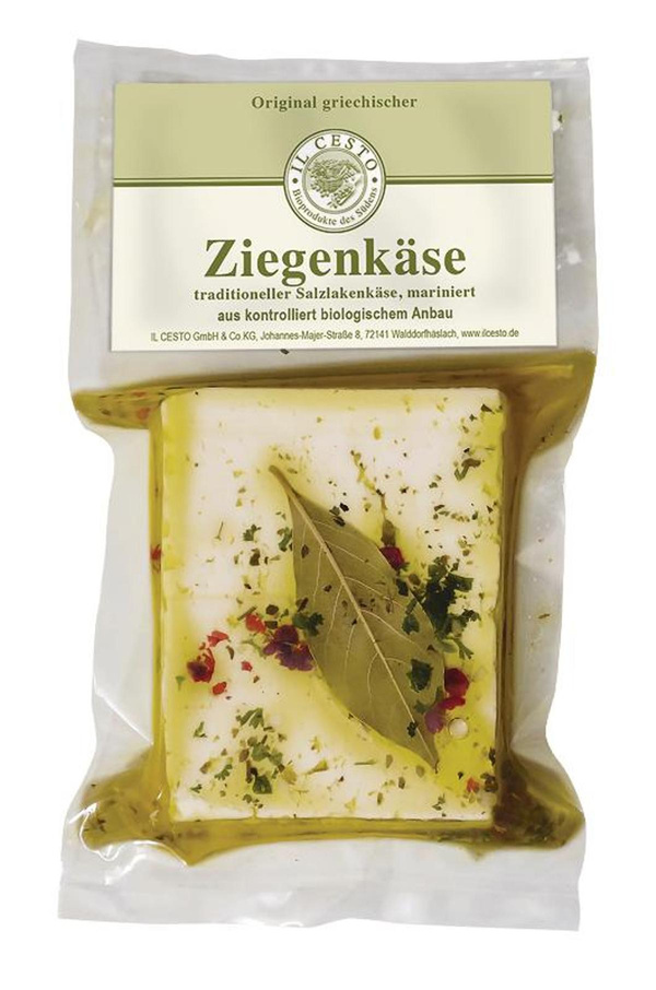 Produktfoto zu Griechischer  Ziegenweichkäse, mariniert 175g