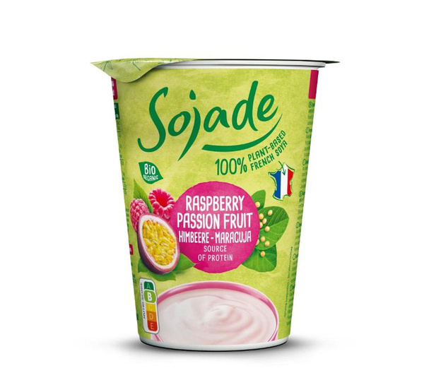 Produktfoto zu Soja Joghurt Himbeere-Maracuja 400g