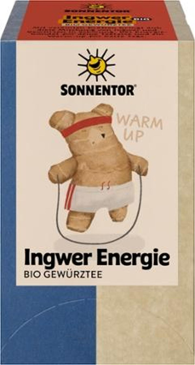Produktfoto zu Ingwer Energietee Teebeutel