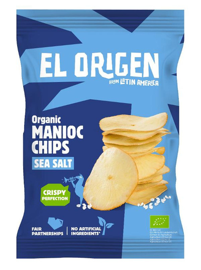 Produktfoto zu Maniok Chips mit Meersalz