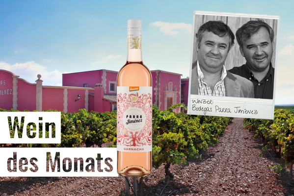 Bildkomposition Wein des Monats Aufspiel Garnacho Rosado Parra