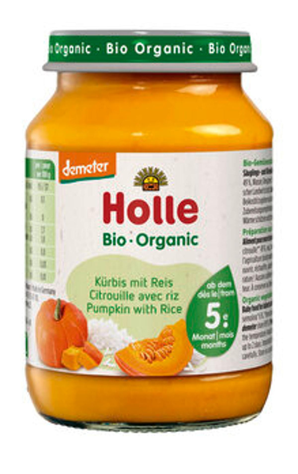 Produktfoto zu Kürbis mit Reis (Holle) 190g