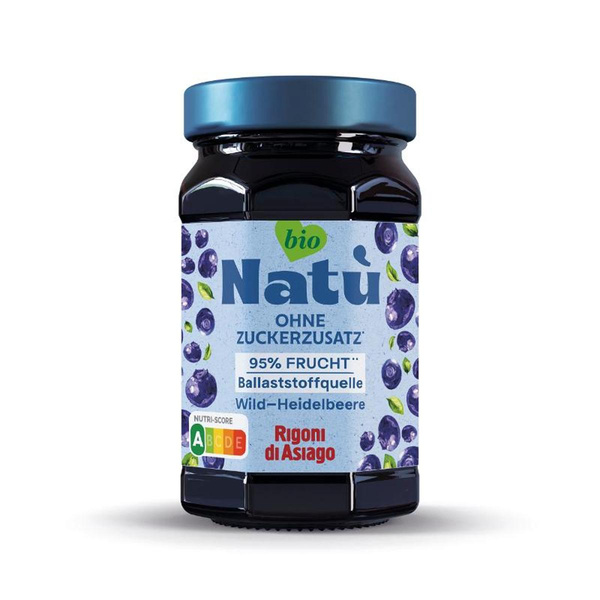 Produktfoto zu Natü Wild-Heidelbeere Fruchtaufstrich ohne  Zuckerzusatz