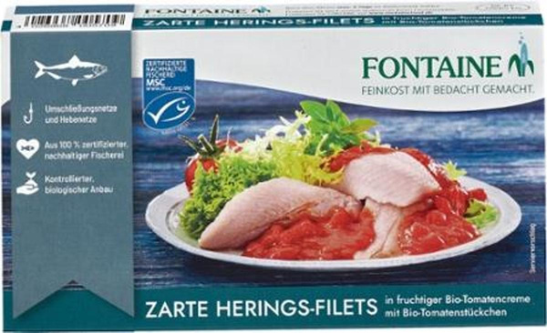 Produktfoto zu Zarte Heringsfilets 200g