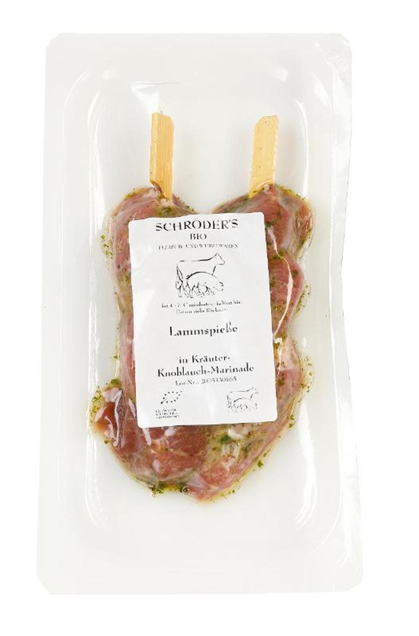 Produktfoto zu Lammspieße Kräuter-Knoblauch 160g (2 St.)