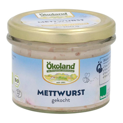 Produktfoto zu Mettwurst gekocht Gourmet Qualität im Glas 160g