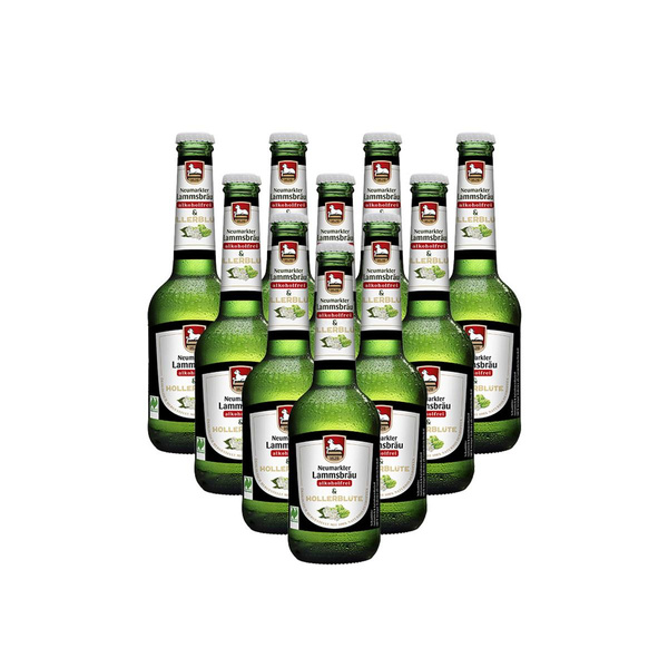 Produktfoto zu Lammsbräu Alkoholfrei & Hollerblüte  10 x 0,33l