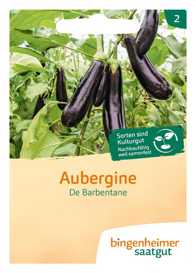 Produktfoto zu Saatgut Aubergine 'De Barbentane'