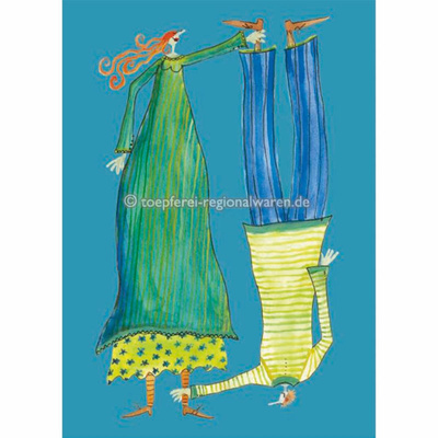 Produktfoto zu Postkarte 21 Paar umkehrbar