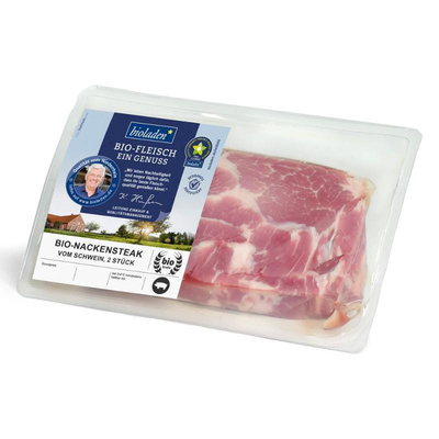 Produktfoto zu Nackensteak vom Schwein, 2 Stück ca 300g_Packung