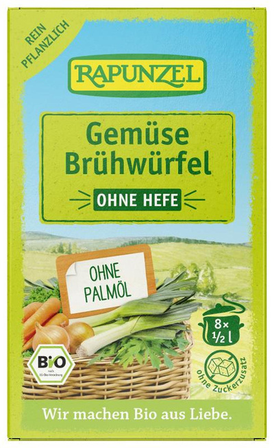 Produktfoto zu Gemüse-Brühwürfel, ohne Hefe 8 Stück