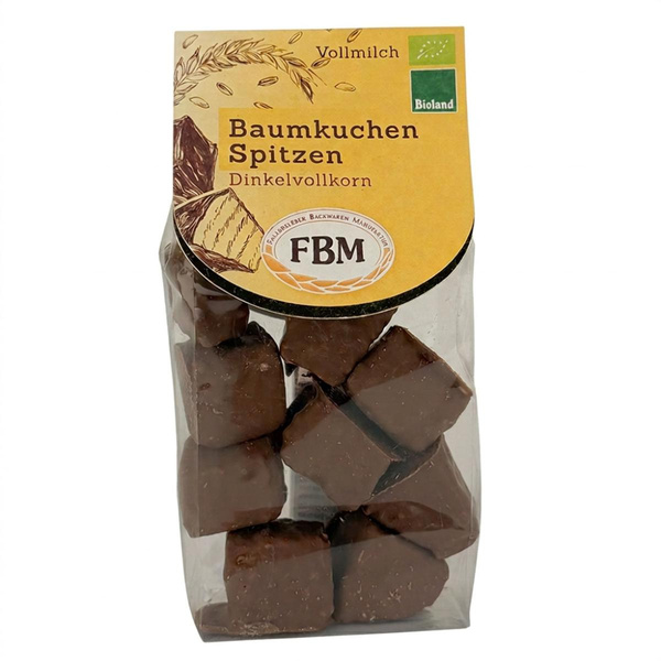 Produktfoto zu Baumkuchen-Spitzen mit weißer Kuvertüre 100g
