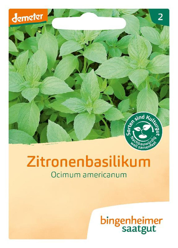 Produktfoto zu Saatgut Zitronenbasilikum