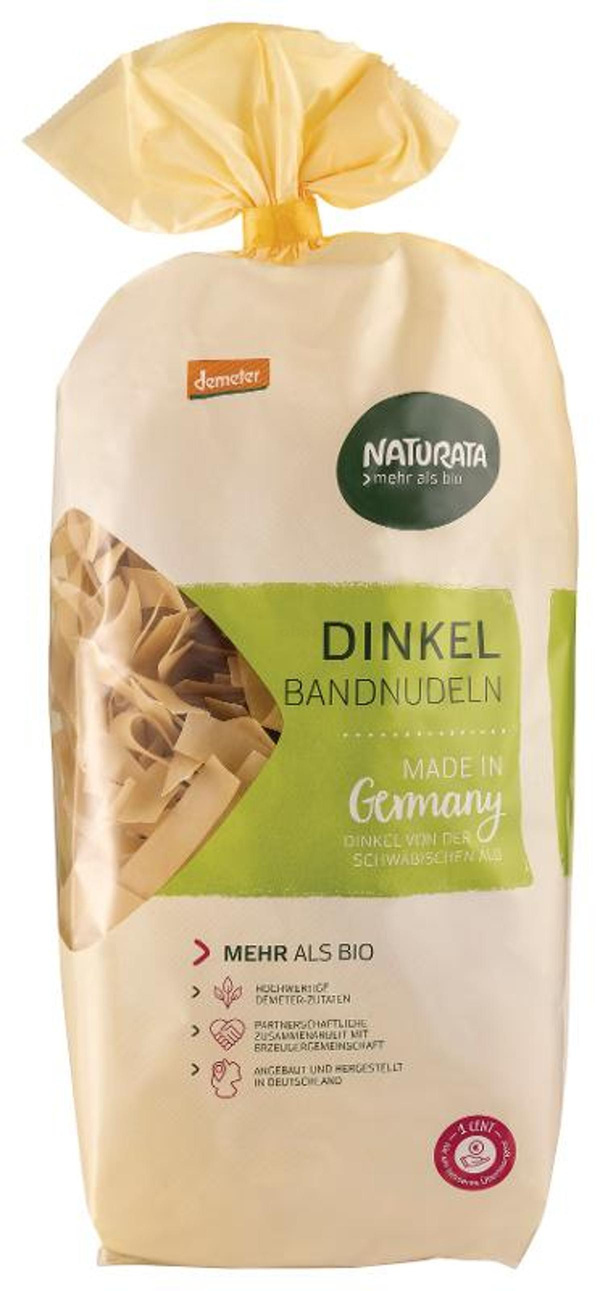 Produktfoto zu Dinkel-Bandnudeln gewalzt 500g