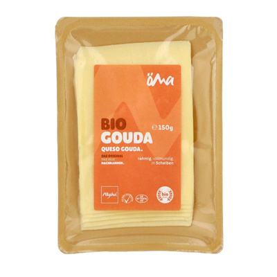 Produktfoto zu ÖMA Gouda Scheiben, 48% Bioland